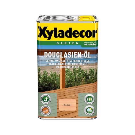 Xyladecor Douglasien-Öl, Geruchsmildes Pflegeöl zum Schutz und Auffrischung von Douglasien-Holz im Außenbereich, 2,5 l (1/5)