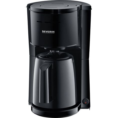 Severin KA 9306 Cafetière noir Nombre de tasse=8 verseuse thermofuge, avec fonction café filtre