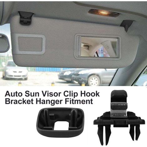 Juego de 1 clip para parasol de coche - Para Audi A1 A3 A4 A5 Q3 Q5 (8E0 857 562) A7 B6 B7 B8 S4 S5 - Número de referencia: 8U0857562A, 8E0857562-Crezuo