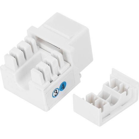 Module vocal téléphonique 5 pièces, accessoire de câblage réseau, port unique RJ11 Cat 3 avec cache-poussière (1/5)