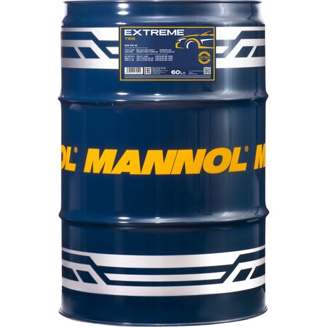 MANNOL - Huile moteur 5W40 EXTREME 7915 - Fût de 60 litres - MN7915-60 - Ce produit de marque MANNOL est neuf.