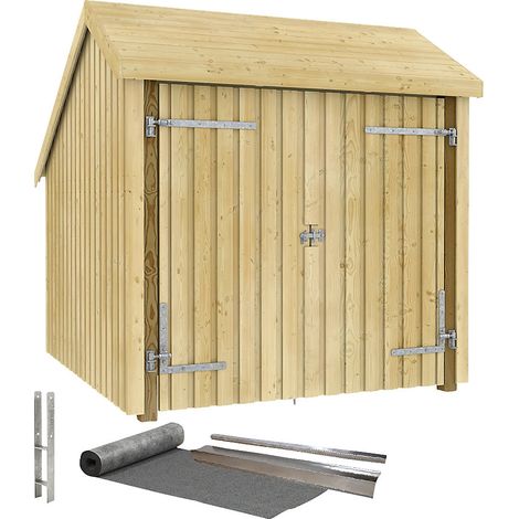 FRANKEL kaiserkraft, Abri à vélos, en bois, h x l x p 2500 x