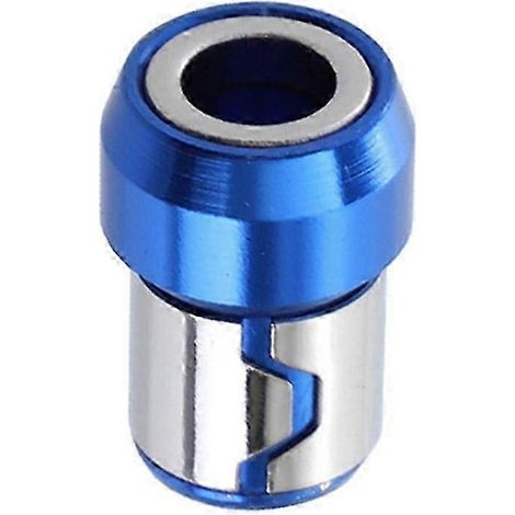 Anneau magnétique Drillpro pour embout de tournevis métallique 1/4 pouce, compatible avec les forets à tige de 635 mm. Aimant puissant. (1/5)