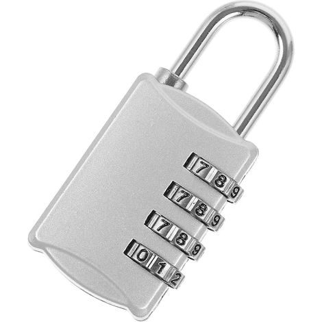 Cadenas à combinaison en alliage de zinc, antivol, pour casiers de salle de sport, boîtes à outils et bagages. Durable et adapté aux personnes âgées et malvoyantes. (1/5)