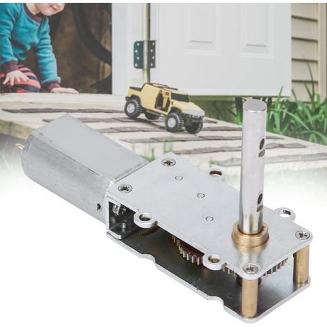 Moteur à engrenage à vis sans fin en métal de haute qualité pour rideaux électriques, robots et jouets WGF180 DC3V-24V12V24 tr/min (1/5)