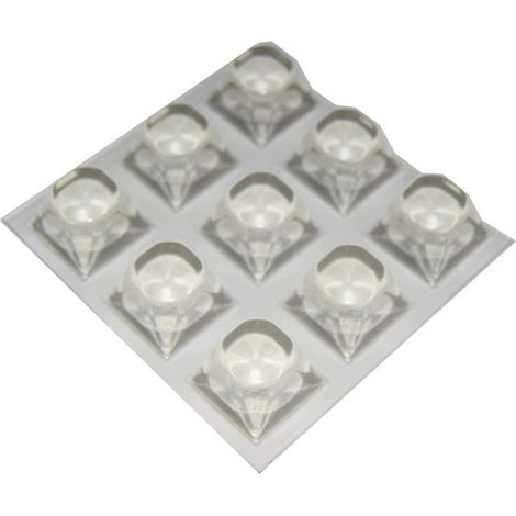 Paracolpi adesivi Masidef quadrati 20 x 20 x 13mm 9pz (1/2)