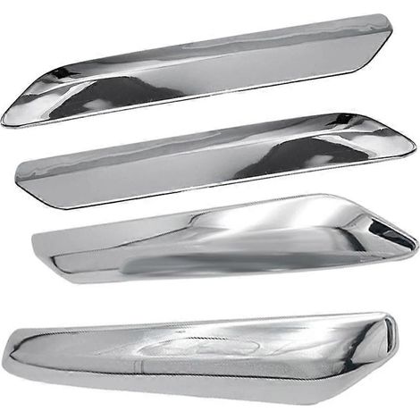 Ensemble de 4 baguettes décoratives chromées pour pare-chocs avant et arrière de voiture C5 2009 2010 2011 2012 (1/4)