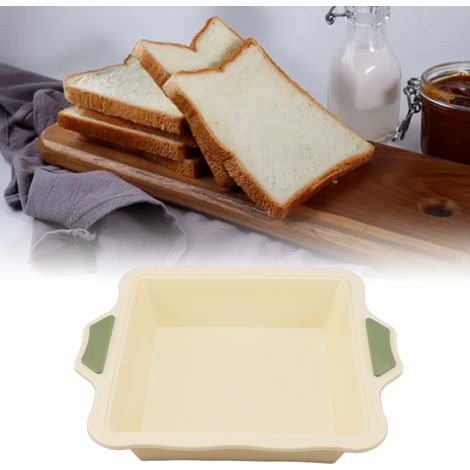 Antihaftbeschichtete Silikon-Toastform, leicht zu entformen, flacher Boden, hitzebeständig, große Kuchenform, Kuchenform für selbstgebackene Kuchen (1/5)