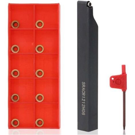 Porte-outil SRACR1212H06, clé à aléser indexable pour tour, avec insert en carbure (1/4)
