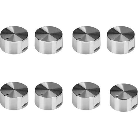 INHHUB 8Pcs Metall Gasherd Zündung Knopf Solar Muster Schalter Zubehör Runde Dot Griff