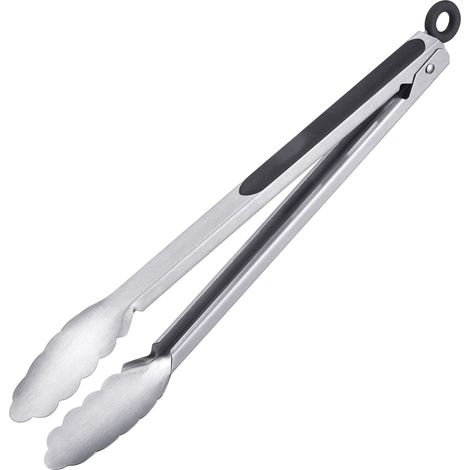 Westmark Pinza per Grigliare e Servire, Con Manici in Acciaio Inox e Impugnature Gommate, Lunghezza: 35 cm, Acciaio Inossidabile/Plastica, Classic Spezial Maxi, Argento/Nero, 16252270 (1/4)