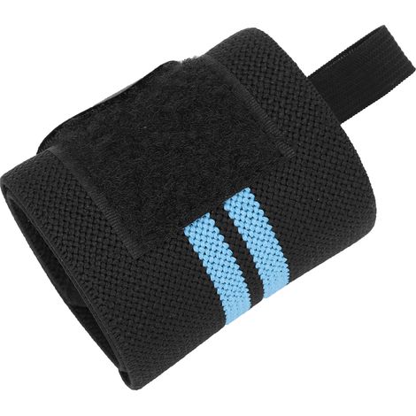 Bandage de Poignet Bleu pour Sport et Fitness - Support de Musculation Professionnel (1/5)