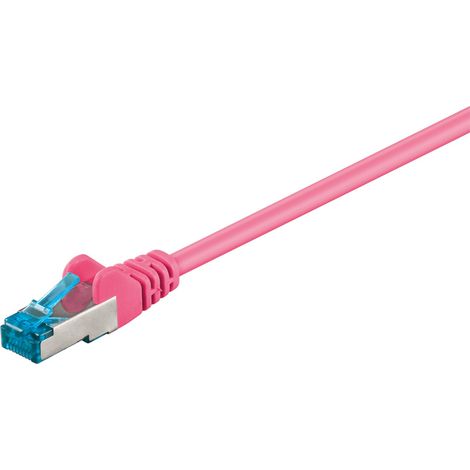 Câble patch LAN CAT 6A S/FTP, rose, 3 m