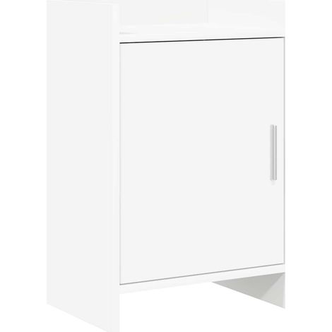 Tables de chevet Blanc 40 x 30 x 60 cm Bois d'ingénierie vidaXL (1/5)
