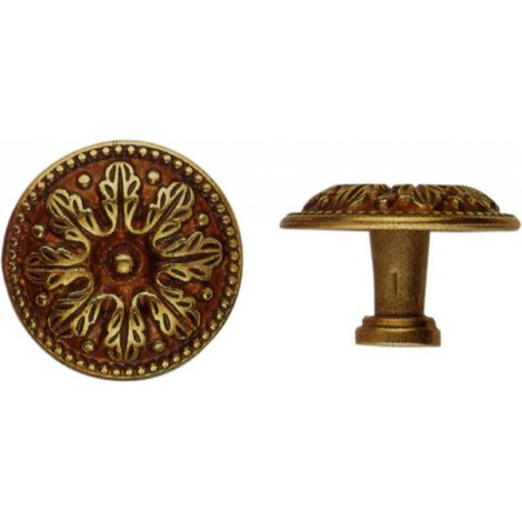 Pomolo per Mobili Oro Patinato Metal Style misura 25 mm