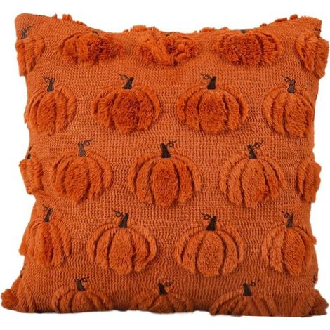 Taie d'oreiller Halloween 45,45 cm, décoration Halloween, taie d'oreiller de fête de Thanksgiving, maison (1/4)