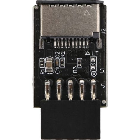 Carte MèRe USB2.0 9Pin Vers TYPE-C A-KEY Convertisseur de Connecteur Avant Adaptateur D'En-TêTe D'Interface USB3.2 TYPE-E