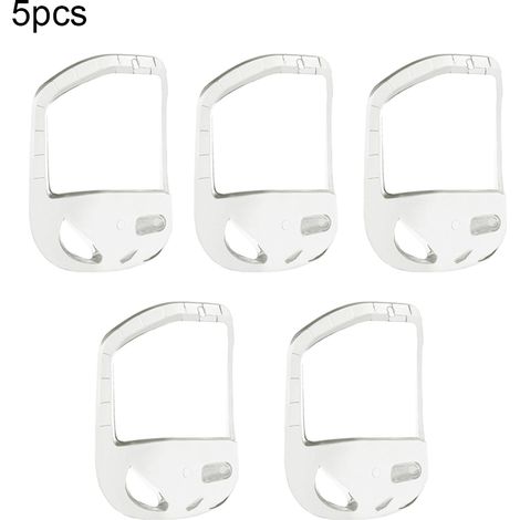 5 pièces Gabarit de Barbe Homme, Guide de Forme Précise pour Styling Facial à Domicile, Blanc (1/4)