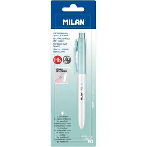 BL. PORTAMINAS MILAN PL1 +EDITION ANTIBAC. TURQ - Pack de 24 unidades