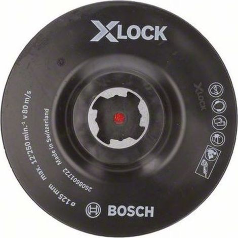 Bosch PRO Stützteller X-Lock, 125 mm, Klettverschluss