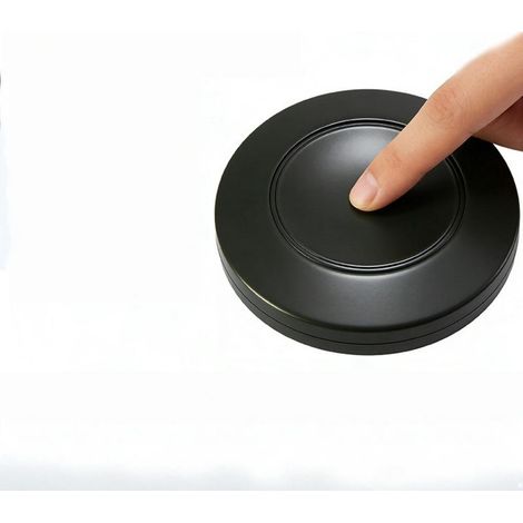 FLAMMKRAFT-Télécommande ronde autocollante 433MHz, code 1527, 1 touche, 50x13mm, sans fil pour lampes LED sans câblage (1/4)