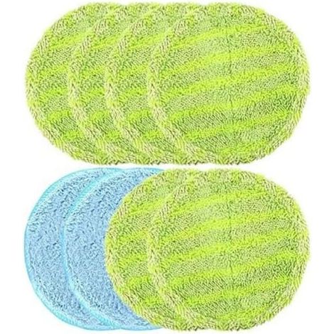 Lot de 8 serpillères de rechange pour balai à franges flottantes, accessoires de nettoyage pour serpillère, serpillère de rechange (1/5)