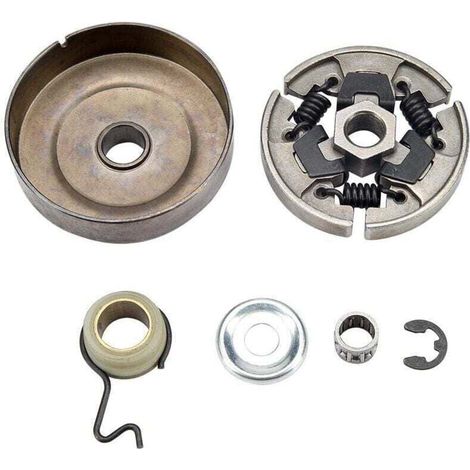 Kit de piñón de embrague compatible con Stihl 017 018 021 023 025 MS170 MS180 MS210 MS230 MS250 MS250 (1/4)