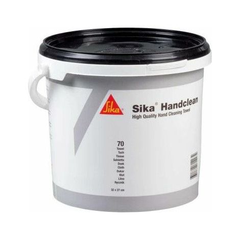 Panno per la pulizia delle mani Sika® Handclean, umido, PP, confezione da 70 pezzi, secchio (1/2)