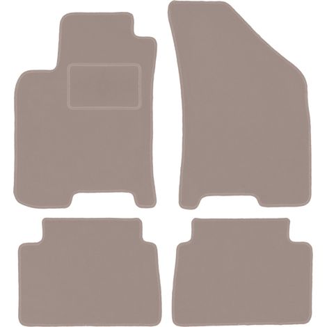 Beige Veloursmatten für: Daewoo Nubira Limousine, Kombi (1997-2012)