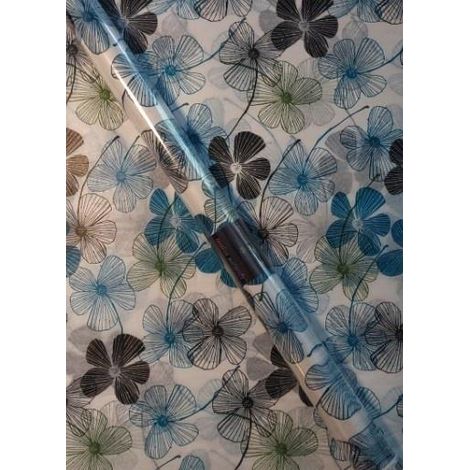 Seidenpapier mit Satin-Blumenmuster, 50 x 76 cm