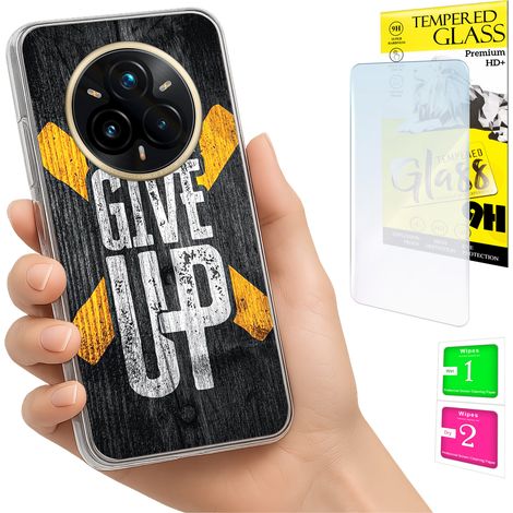 Custodia per Realme 14 Pro+ 5G / 14 Pro Plus 5G, cover posteriore + vetro 9H (1/5)