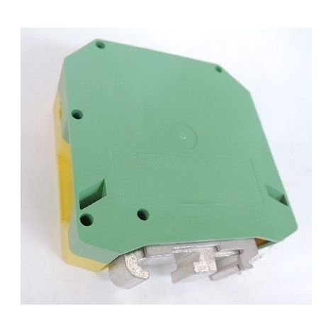 Bloc de jonction 1 étage 2 connexions vert/jaune pour conducteur de protection terre 95mm² USLKG 95 PHOENIX 0441041 (1/5)
