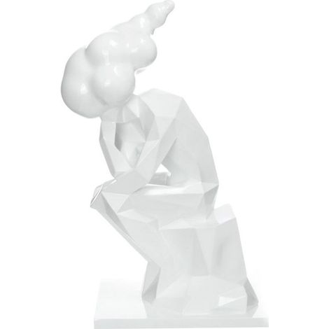 Statue Design "Sculpture Kenya" 47cm Blanc (1/4)