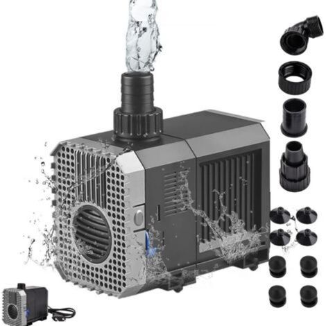 Feeding Pump Submersible Water Pump Mini Aquarium Pump 3000L/H Pond Pump 55W Submersible Pump Fountain Water Pump Filtration Pump for Pond Fountain Fish Tank (1/4)