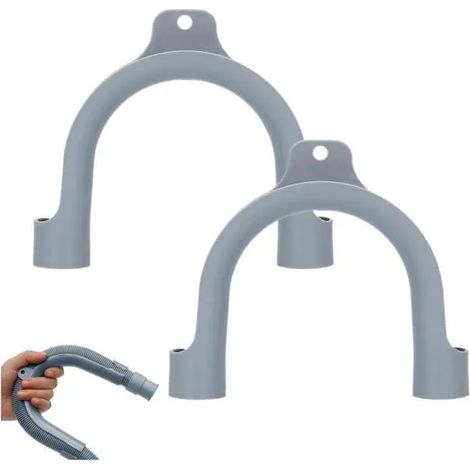 Coudes de fixation universels - Universel - Lot de 2 - Plastique - Hauteur 128 mm - Diamètre 20-26 mm (1/4)