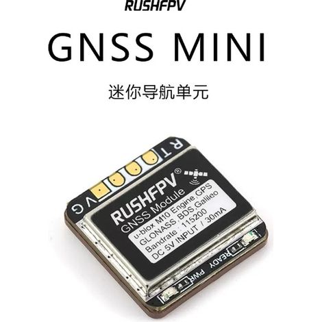 Rush FPV GNSS MINI Navigationseinheit, Zubehör für FPV-Renndrohnen mit festen Tragflächen und Rückkehrfunktion sowie Dual-Protokoll-GPS (1/5)