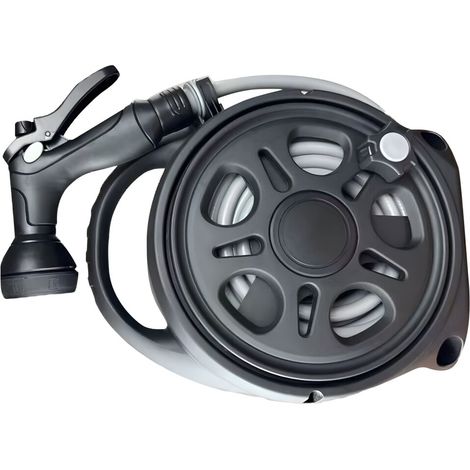 Tubo flessibile per acqua da 20 metri, diametro 14 mm, perfetto - Nero