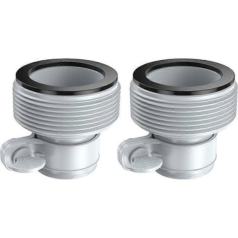 1. Adapter für die Ablaufpumpe von Salzwassersystemen, Poolschlauchanschluss – 2 Stück, robuster und wasserdichter Verbinder. (153 Zeichen)