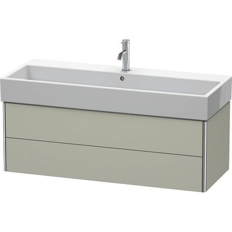 Duravit XSquare Vanity unit à suspension murale 98,4x 46,0 cm, 2 tiroirs, pour lavabo Vero Air 235010, Couleur (avant/corps): Décor blanc brillant - XS419602222