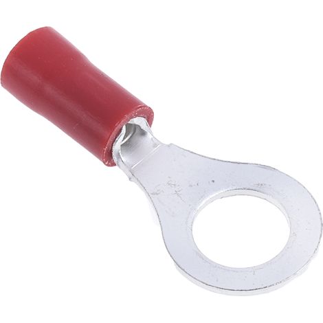 Cosses à œillet RS PRO, Isolé, Rouge, 1.5mm², M6, 11mm