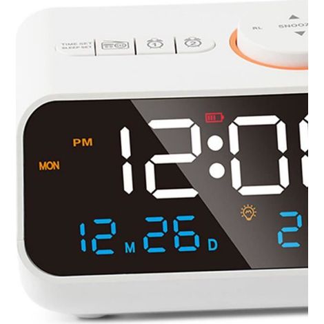 Radio-réveil - - Vvikizy Réveil LED - Multifonctionnel - Radio FM - Alarme de synchronisation (1/4)