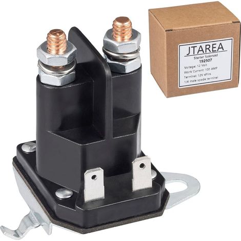 192507 Relais de Démarreur Solenoide 12V Solénoïde Tracteur Tondeuse 4 Bornes Starter Solenoid Relay pour 532192507 582042802 582042801 435-325 LT2000 YS4500 21546294 705055 Tondeuse Autoportée (1/5)