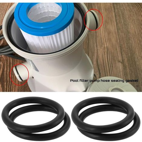 10 Stück O-Ring-Dichtung für Poolfiltrationspumpenschläuche aus Gummi, Außendurchmesser 32 mm, Dicke 3,5 mm, kompatibel mit Bestway-Schlauchanschlüssen (1/5)