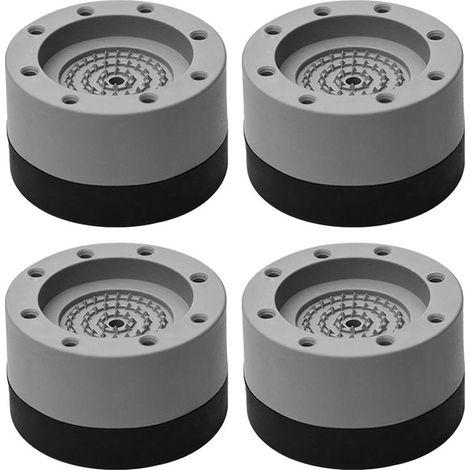 4 Pièces Coussinets Anti-Vibration Lave-Linge Sécheuse, Semelles Anti-Dérapantes pour Machine à Laver et Réfrigérateur (1/5)