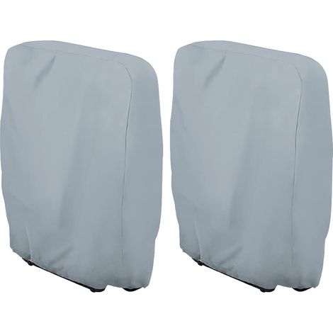 (W71×H110cm)2 Pièces Housse Transat Jardin Anti-poussière, Imperméable, Anti-UV, Housse Relax Jardin 210D Oxford pour Fauteuil Relax,