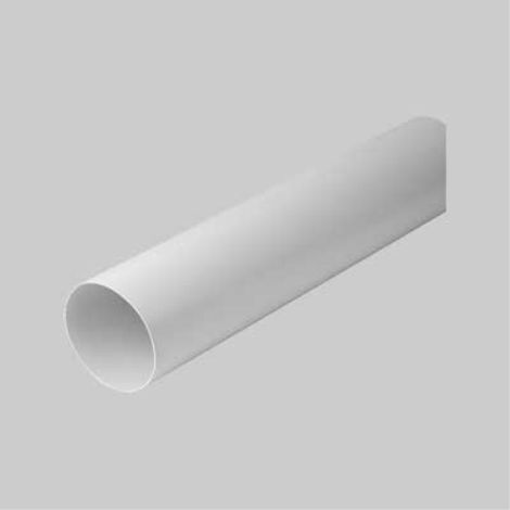 Tubo tondo per ventilazione ø 100 mm - barra 1 mt PES