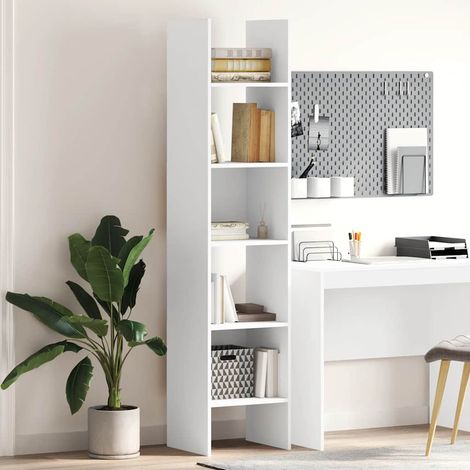 Estantería librería madera contrachapada blanco 40x35x180 cm vidaXL (1/5)