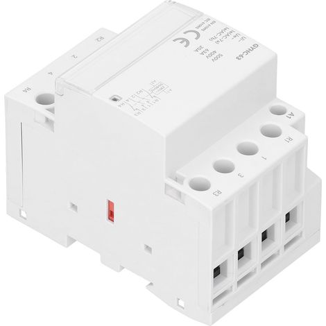 Contacteur modulaire 4P 230V 2NO+2NC GYHC-63, robuste et portable pour circuits électriques