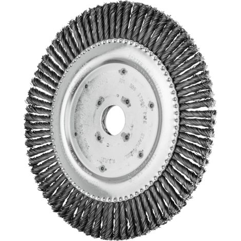 PFERD TOOLS PIPELINE Bürste gezopft RBG Ø 178x6x22,2 mm Stahl-Draht-Ø 0,50mm 76-Zöpfe Winkelschleifer 10 Stk