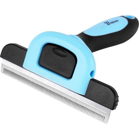 Cat Dog Brush, Brushing Tool, Stainless Steel Comb, Ergonomic Grip Grooming Brush for Dogs/Cats/Rabbits with Short (1/5)